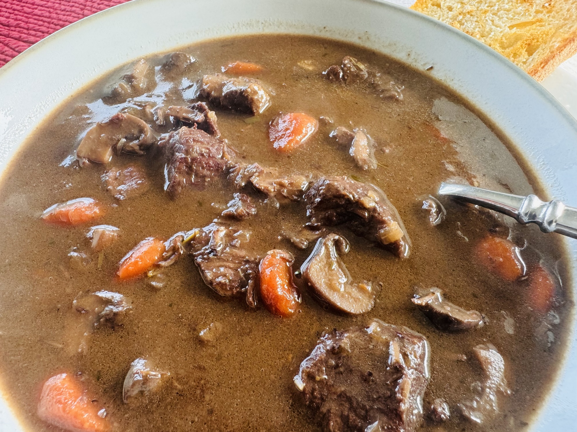 Beef Bourguignon (French country beef stew)